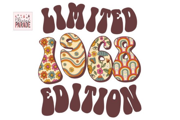 1968 Limited Edition Png, Groovy 60s Png: A Nostalgic Digital Asset for Creative Projects