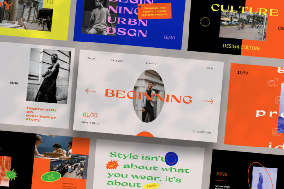 Beginning Google Slide Template