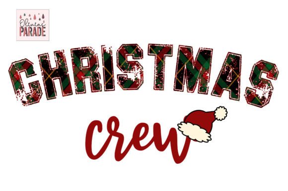 Christmas Crew Plaid Sublimation Png