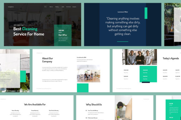 Cleaning Service Google Slides