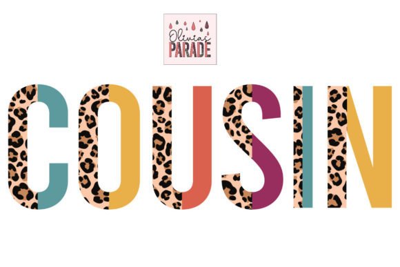 Cousin Leopard Print Rainbow Sublimation: A Unique Design for Custom Creations