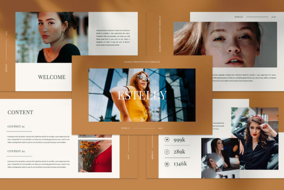 ESTELLY - Google Slides Template: A Minimal Media Presentation for Unique Visuals