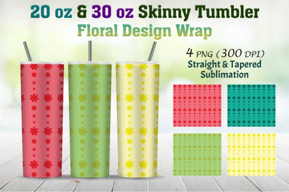 Floral Skinny Tumble Wrap 20 Oz 30 Oz: A Stylish and Functional Solution for Your Tumblers