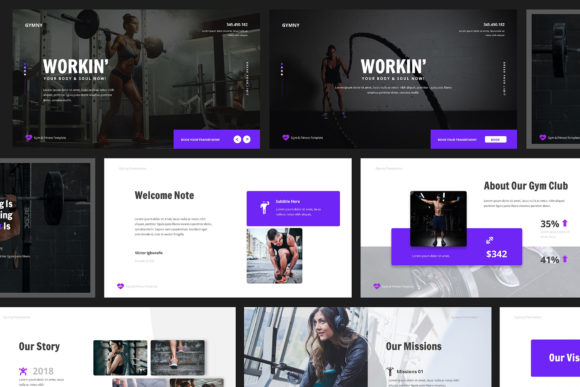 Gym Fitness Google Slides: Elevate Your Fitness Business with a Professional Presentation