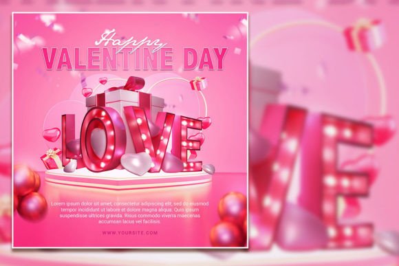Happy Valentine’s Day Square Flyer: A Versatile Tool for Creative Expression