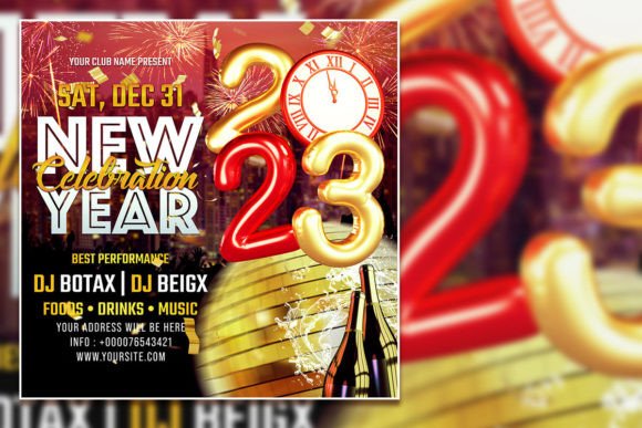 How to Use a New Year Celebration Social Media Post and Flyer Template for Effective Promotions