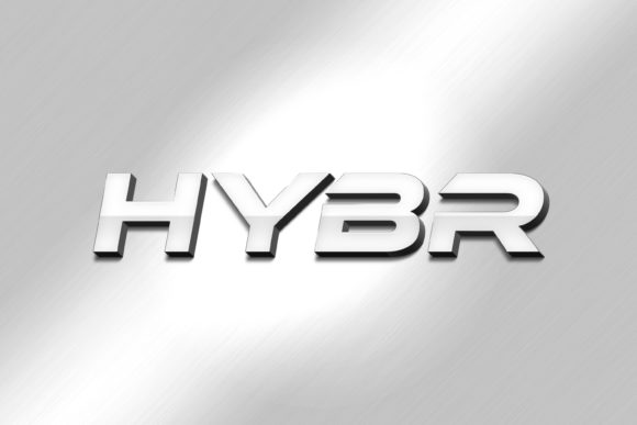 Hybr - 3D Text Style Effect PSD