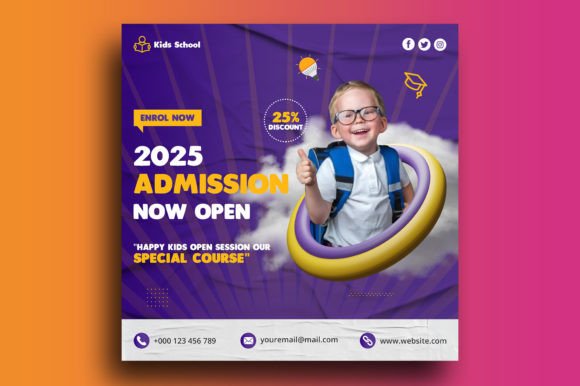 Kids Education Admission Social Media