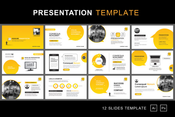 Presentation and Slide Template. 4: A Versatile Tool for Professional Design